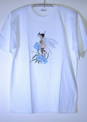 TEE SHIRT CLOCHETTE SUR FLEUR