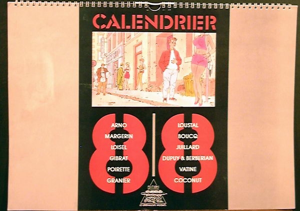 CALENDRIER 1988 LES GRIBOUILLEURS MASQUES