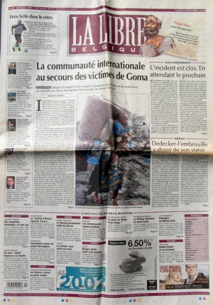 LA LIBRE BELGIQUE DU 21/1/2002