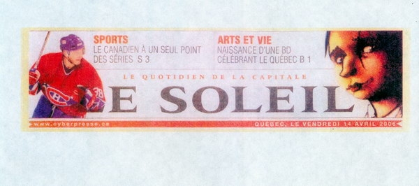 LE SOLEIL 14 AVRIL 2006