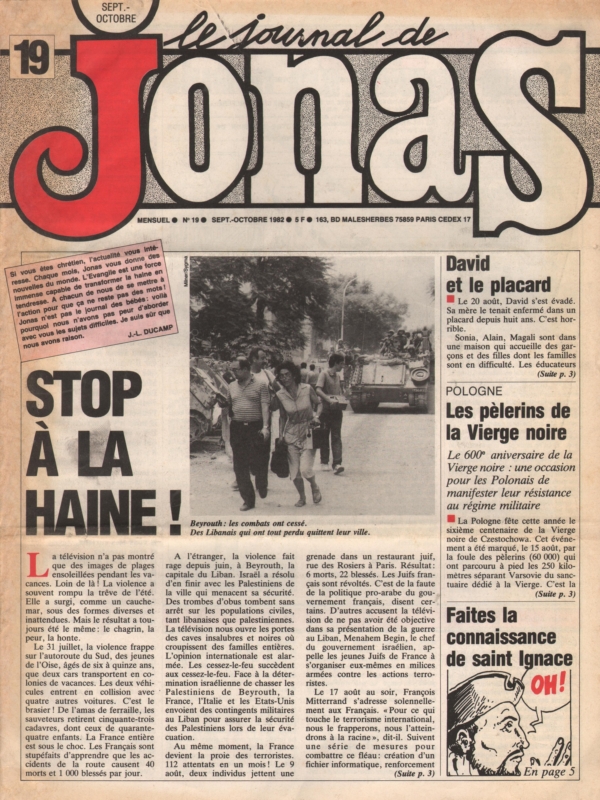 LE JOURNAL DE JONAS N°19