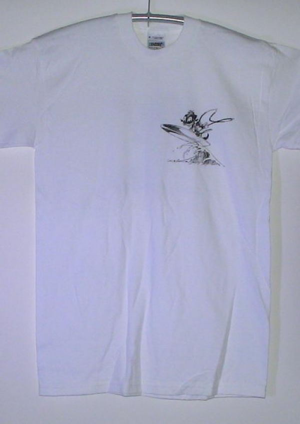 TEE SHIRT FOUREUX SURFEUR NOIR ET BLANC