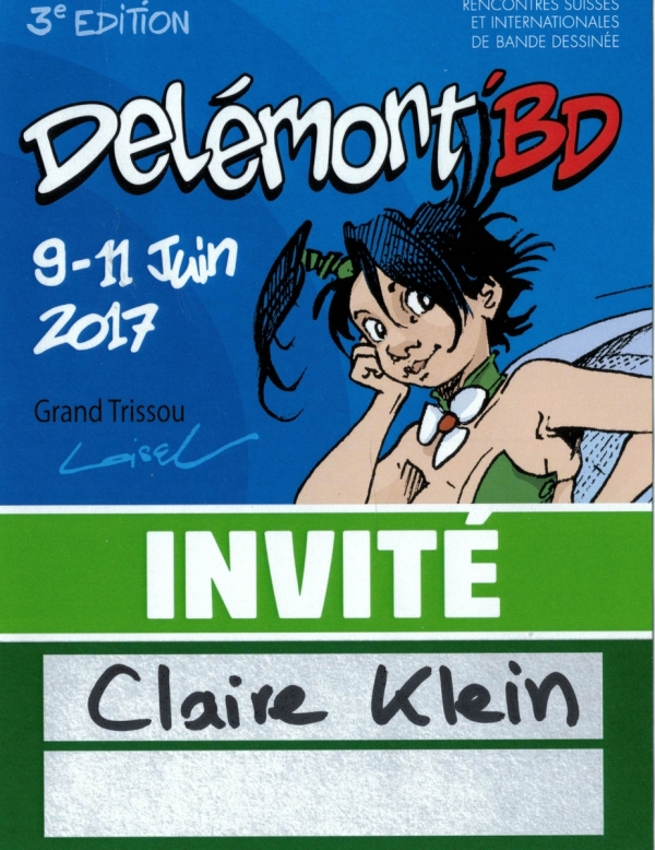 FESTIVAL DE DELEMONT 2017 BADGE INVITE
