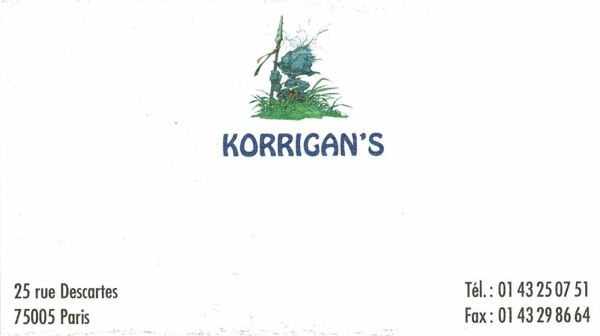 LIBRAIRIE KORRIGAN&#039;S